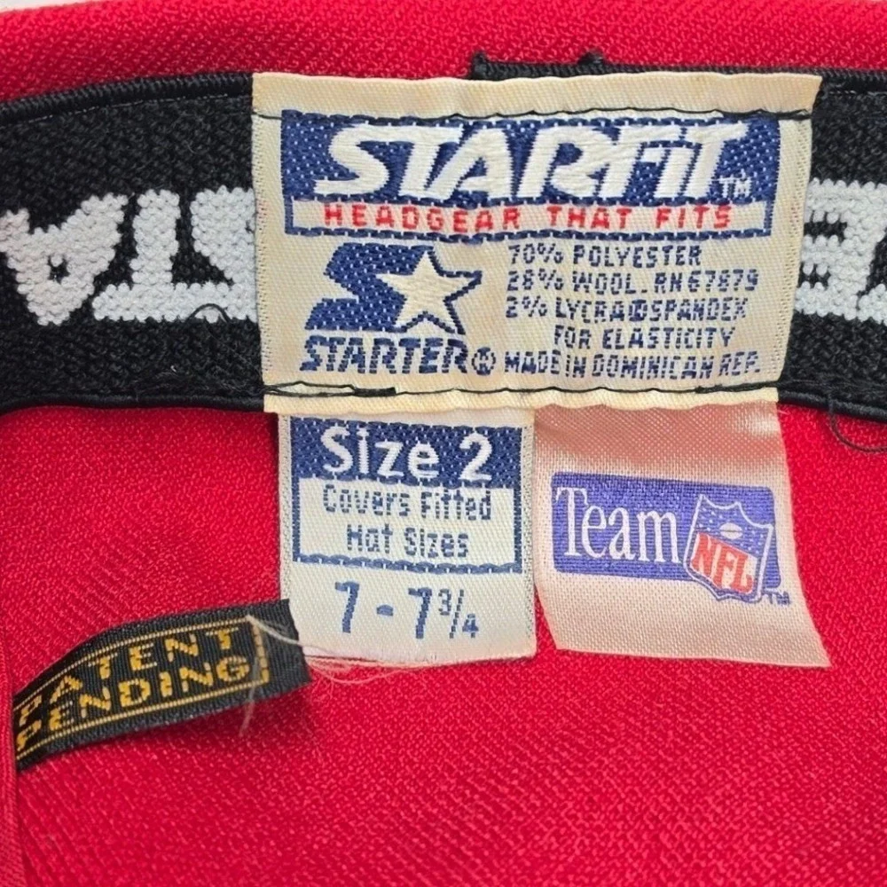 Starter Starfit Kansas City Chiefs Hat Red Yellow NFL Fitted Cap Size 2 7-7 3/4
